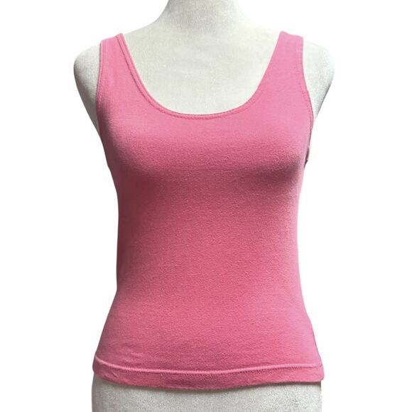 Vtg Paris Sport Club Womens L Pink Tank Indie Sleaze Soft Grunge Urban Minimal - Picture 2 of 7